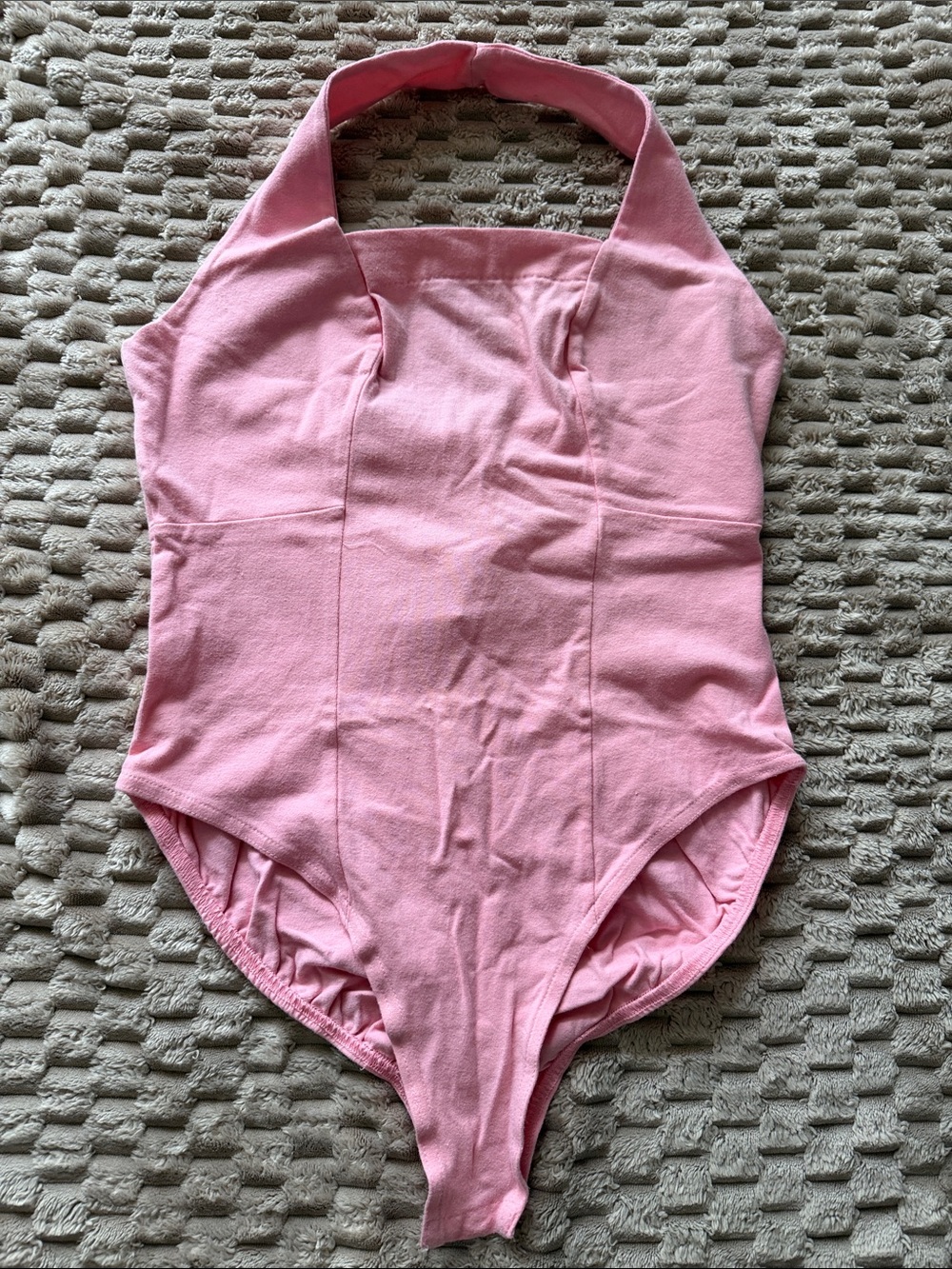 Pink Halter One-Piece Top